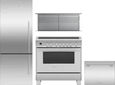 4 Piece Package Includes Refrigerator, Range, Hood And Dishwasher